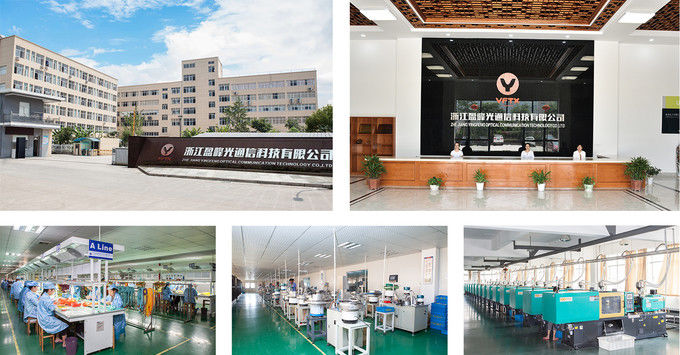 ZHEJIANG YINGFENG OPTICAL COMMUNICATION TECHNOLOGY CO.,LTD. linha de produção do fabricante